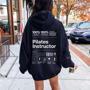 Funny Pilates Teacher Instructor Hoodie