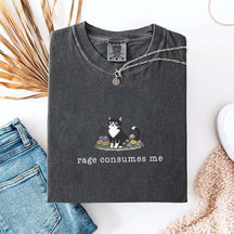 Funny Cat Meme Rage Consumes Me T-Shirt