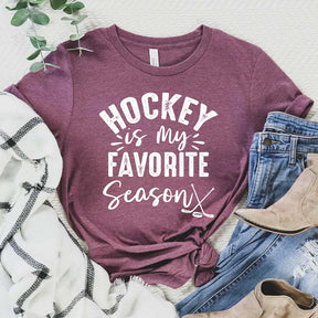 Funny Hockey Is My Favorite Season T-Shirt
