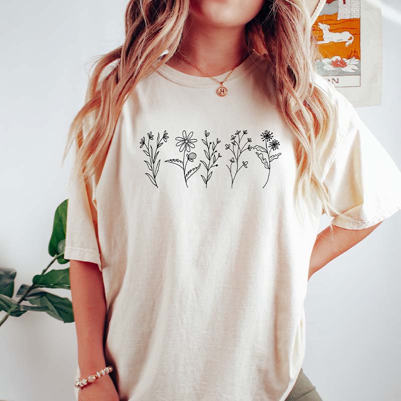 Floral Cottagecore Botanical Nature T-Shirt