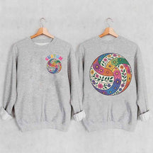 Personalized Volleyball Floral Sweatshirt