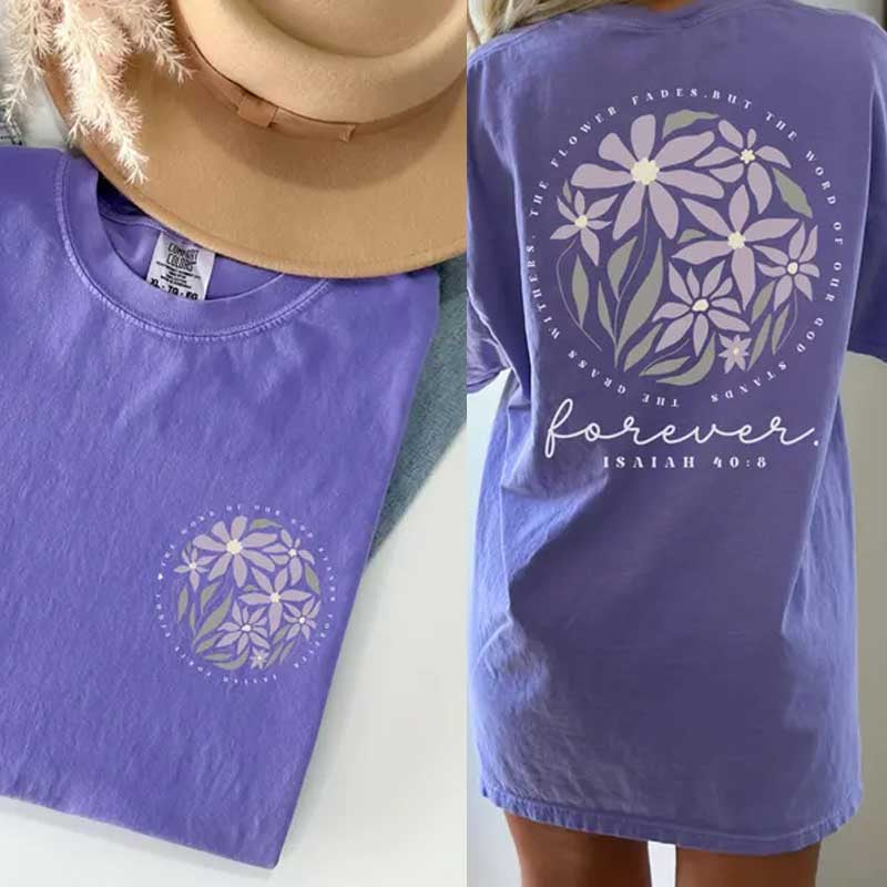 Boho Bible Verse Floral Faith T-Shirt