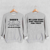 Custom Marathon Support Crew Sweatshirt