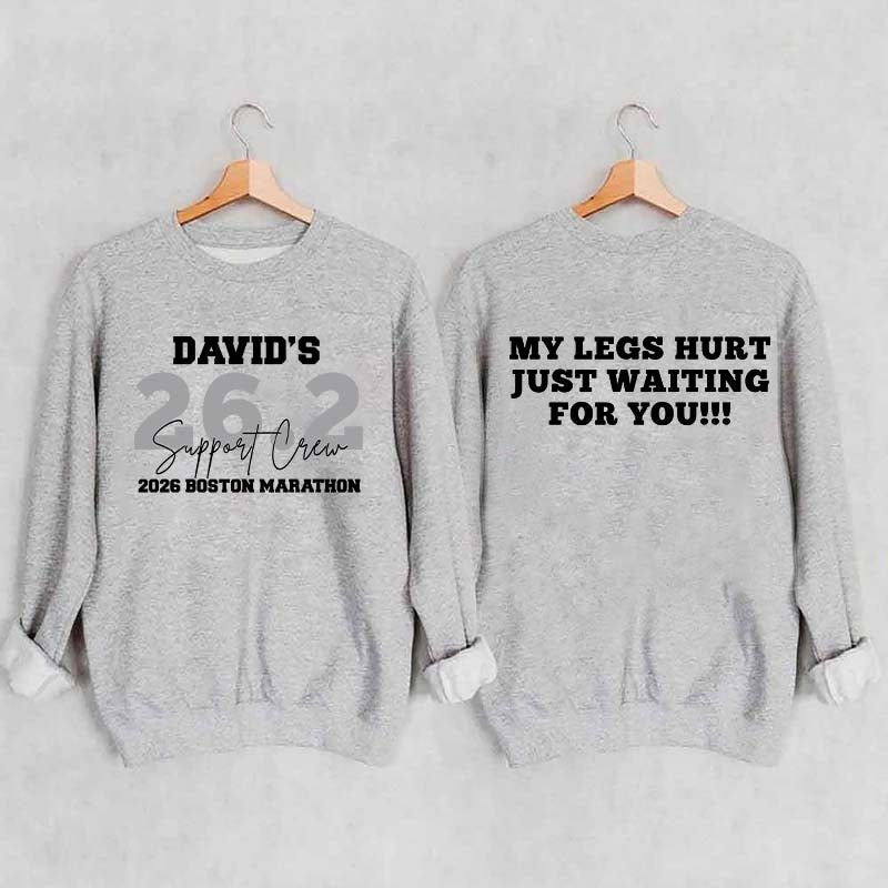 Custom Marathon Support Crew Sweatshirt