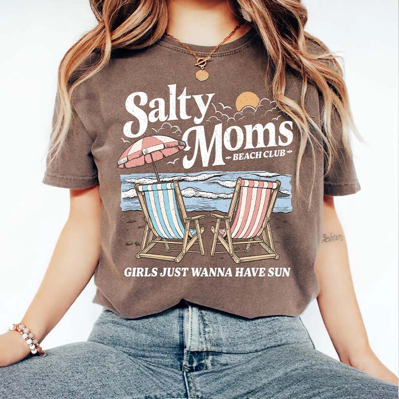 Salty Moms Beach Club T-Shrit