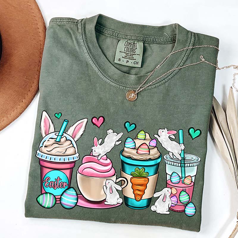 Easter Coffee Cups Some Bunny Needs T-Shirt