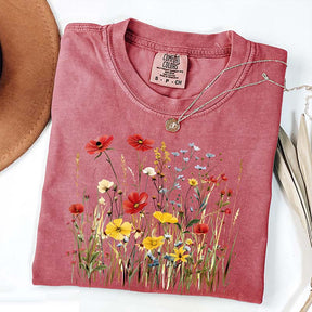 Comfort Color Wildflower Meadow Botanical T-Shirt