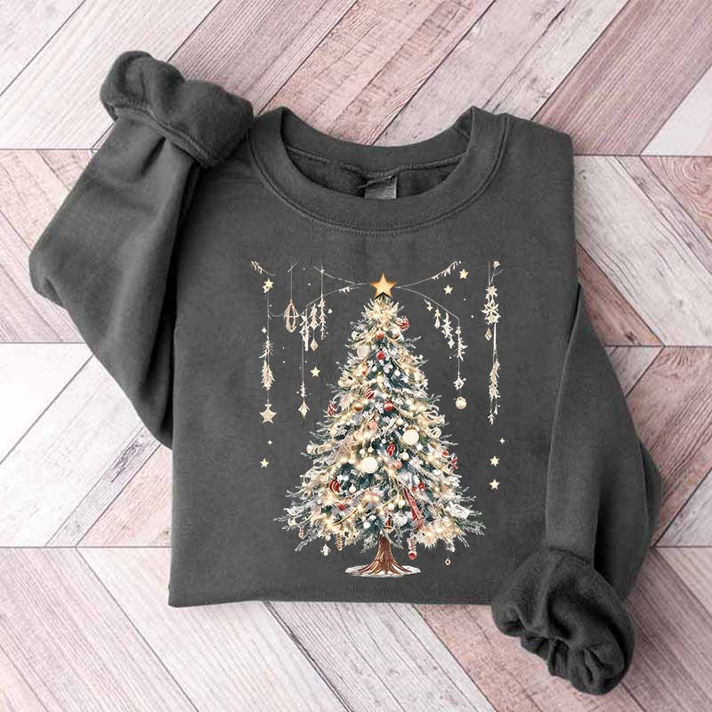 Cute Christmas Tree Vintage Sweatshirt