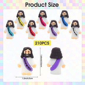 Pocket Jesus Loves You hurch Christmas Party Favors Baptism Gifts Figurines
