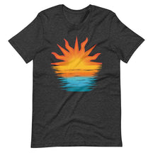 Retro Sunset Rays Wavy Beachy T-Shirt