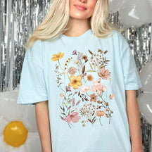 Pressed Flowers Vintage Nature Lover T-Shirt