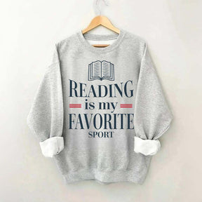 Reading Is My Favourite Sport Readers Sweatshirt