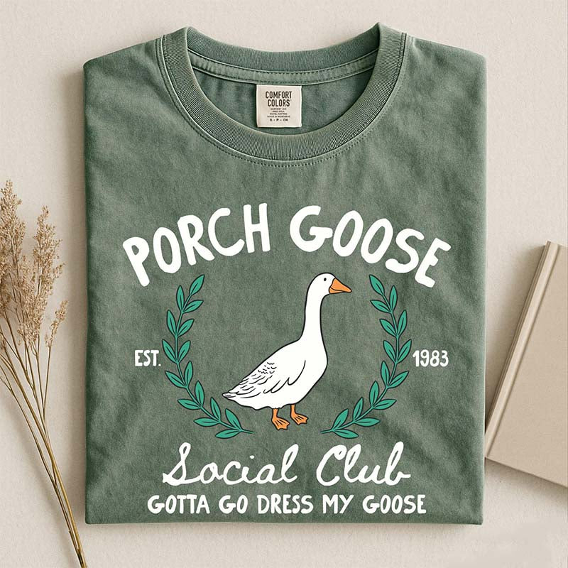 Porch Goose Social Club Est 1983 T-Shirt