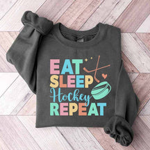 Eat Sleep Hockey Repeat Cute Sweatshirt