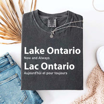 Custom Lake Ontario Now and Always T-Shirt