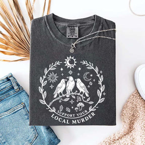 Support Your Local Murder Sun And Moon T-Shirt