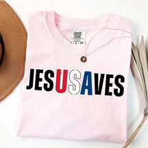Comfort Colors Jesus Saves USA T-shirt