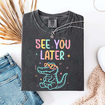 See You Later Teacher Summer Alligator T-Shirt