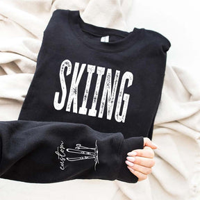 Personalized Skiing Adult Trip Sweatshirt