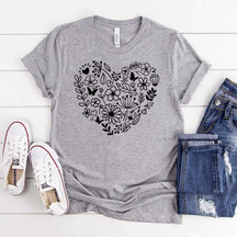 Cute Wildflowers Heart Plant Mama T-Shirt
