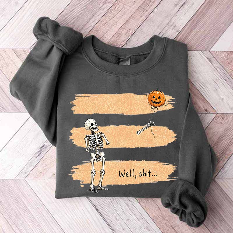 Funny Skeleton Lost Balloon Sweatshirt