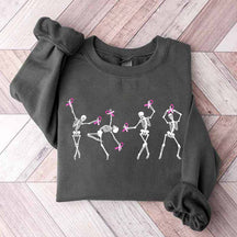 Dancing Skeletons Breast Cancer Sweatshirt