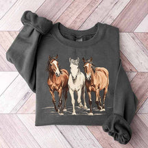 Cute Western Horses Sweatshirt