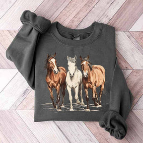 Cute Western Horses Sweatshirt
