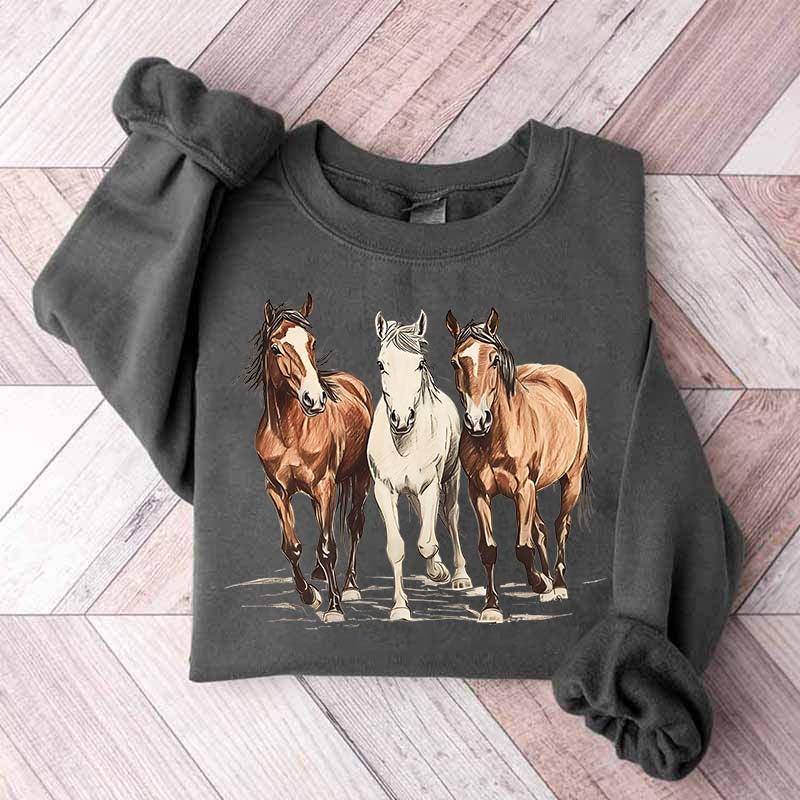 Cute Western Horses Sweatshirt