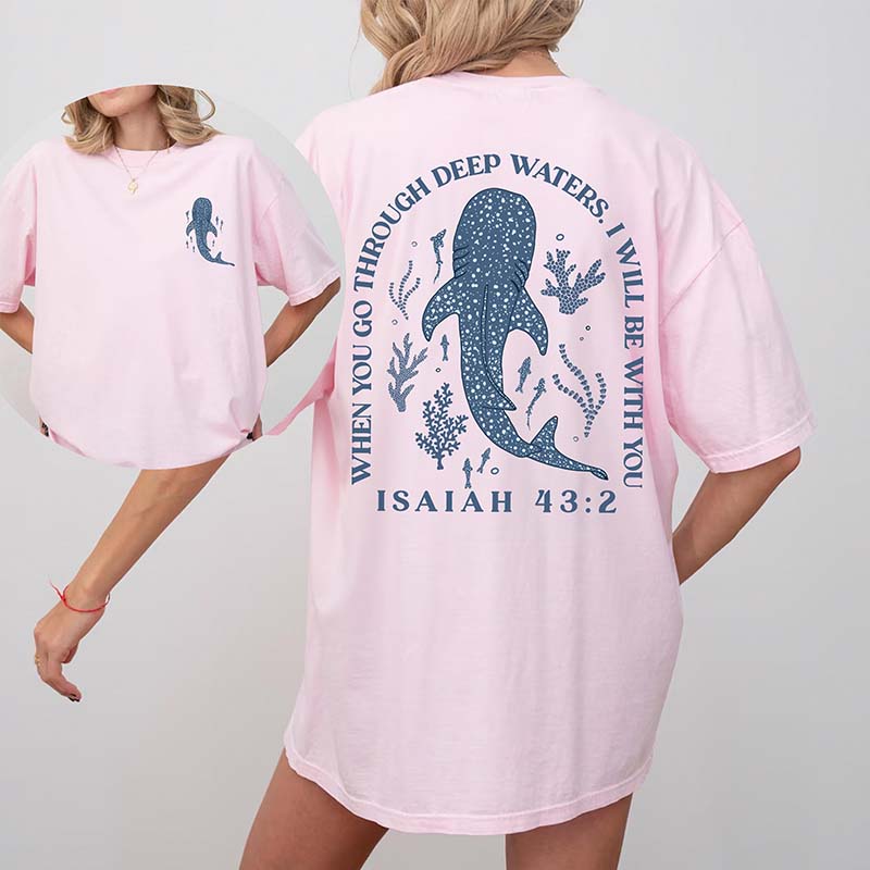 Whale Shark Beachy Coconut Girl T-Shirt