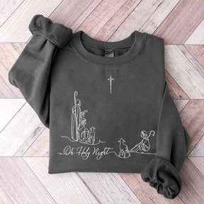 Oh Holy Night Faith Based Sweatshirt