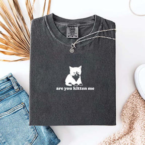 Are You Kitten Me Funny Cat Meme T-Shirt