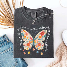 The Wonder of Teaching Quote Butterfly T-Shirt