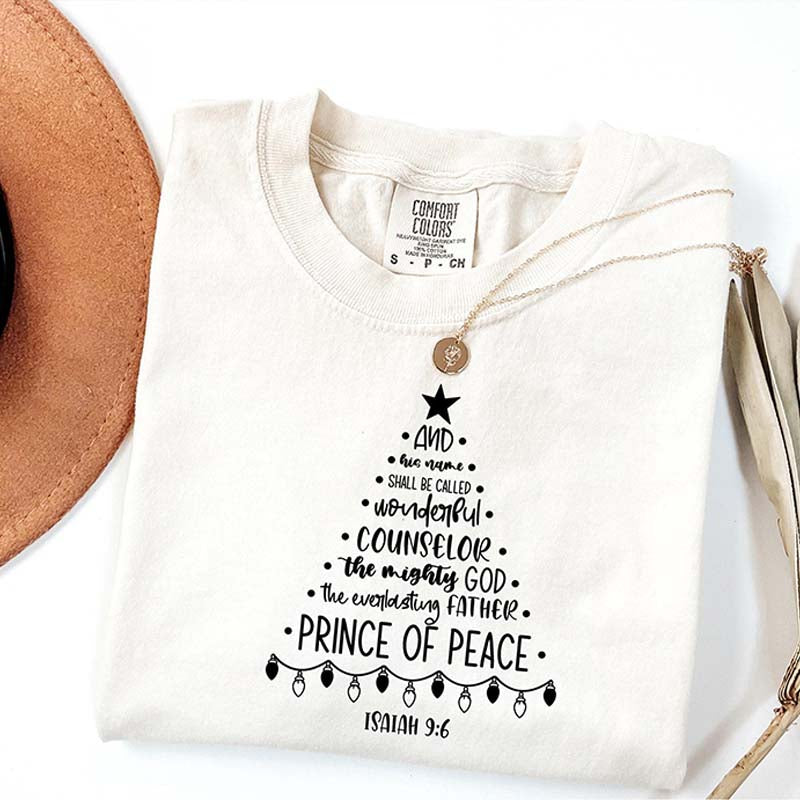 Religious Christian Christmas Tree T-Shirt