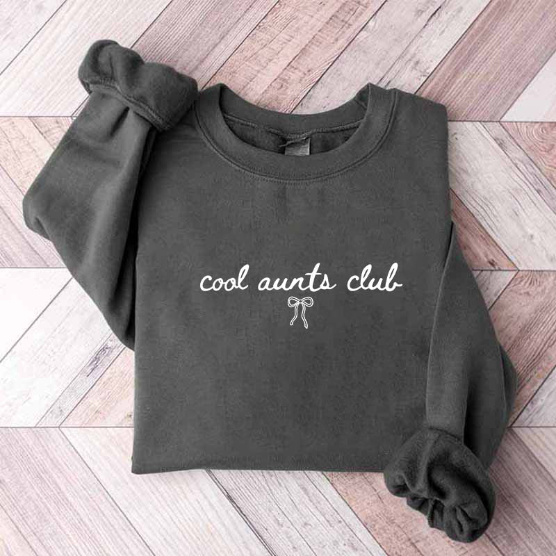 Coquette Bow Cool Aunts Club Sweatshirt