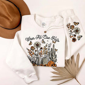 Faithful Bible Verse Wildflowers Sweatshirt