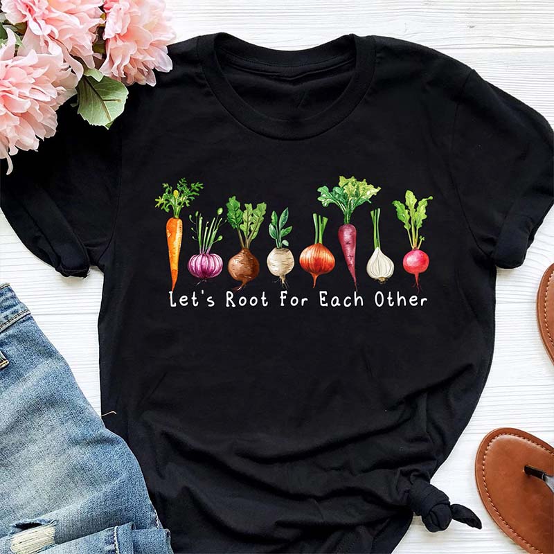 Let's Root For Each Other Vegetable T-Shirt