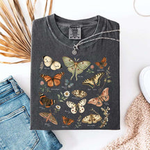 Vintage Butterfly Botanical Chart Moth T-Shirt