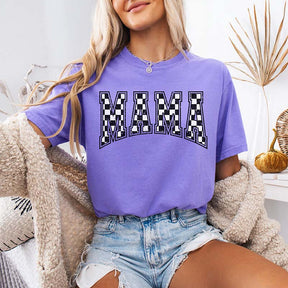 Comfort Colors Checkered Mama T-Shirt