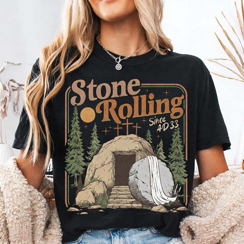 Trendy Stones Easter Rolling T-Shirt