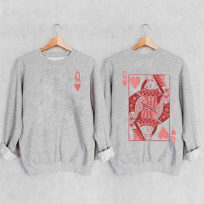 Queen of Hearts Valentines Sweatshirt