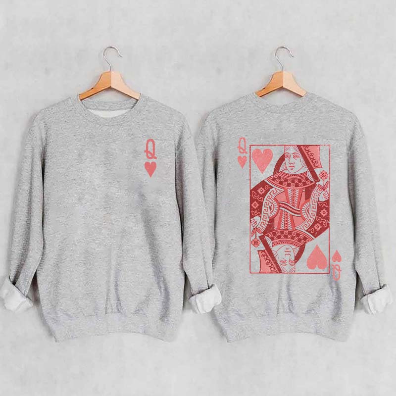 Queen of Hearts Valentines Sweatshirt
