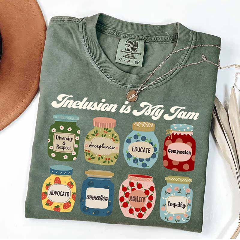Inclusion Is My Jam Neurodiversity Teacher T-Shirt