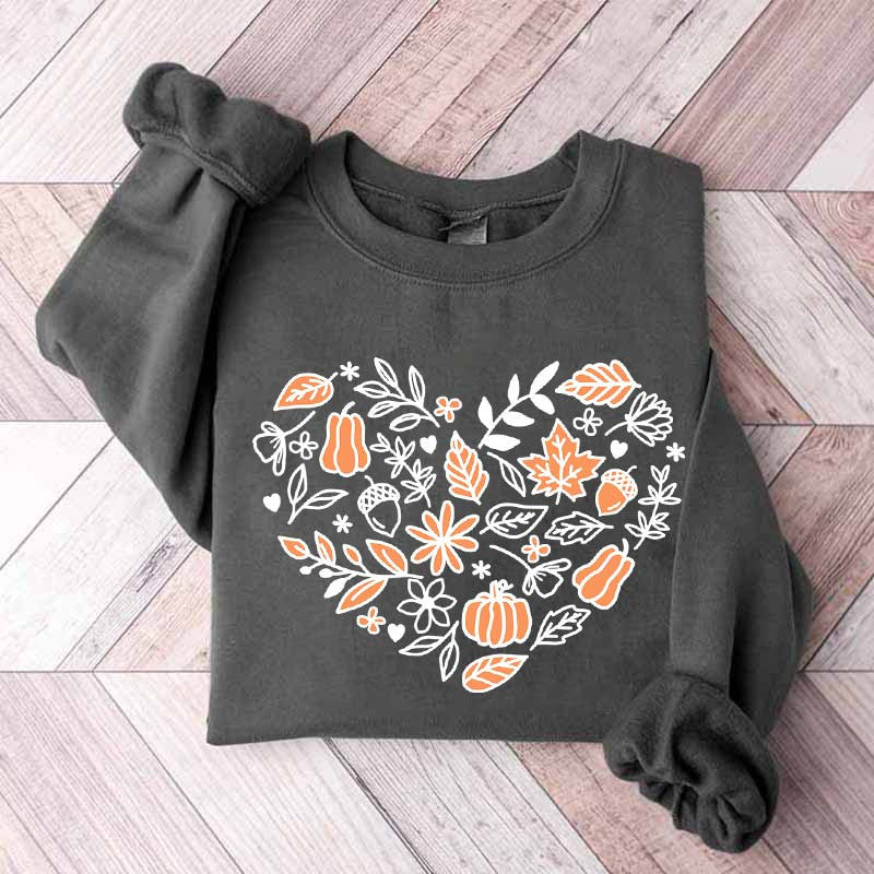 Vintage Pumpkin Cottagecore Fall Sweatshirt
