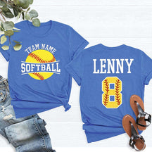 Personalized Softball Team T-Shirt