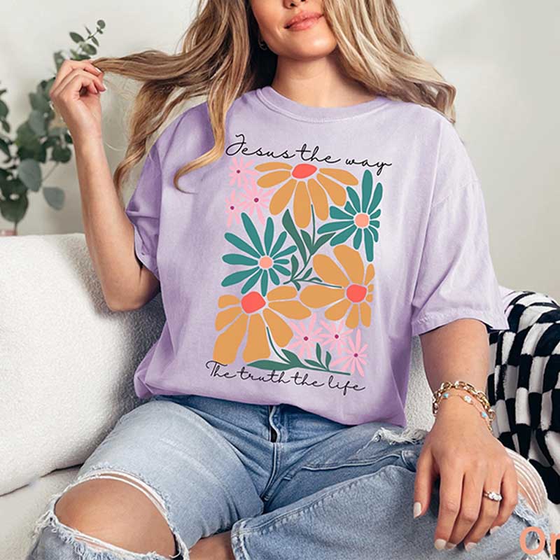 Comfort Colors Religious Faith Based Jesus T-Shirt