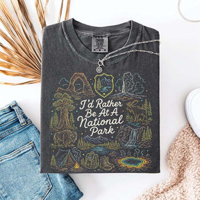 National Park Adventure Camping Girl T-Shirt
