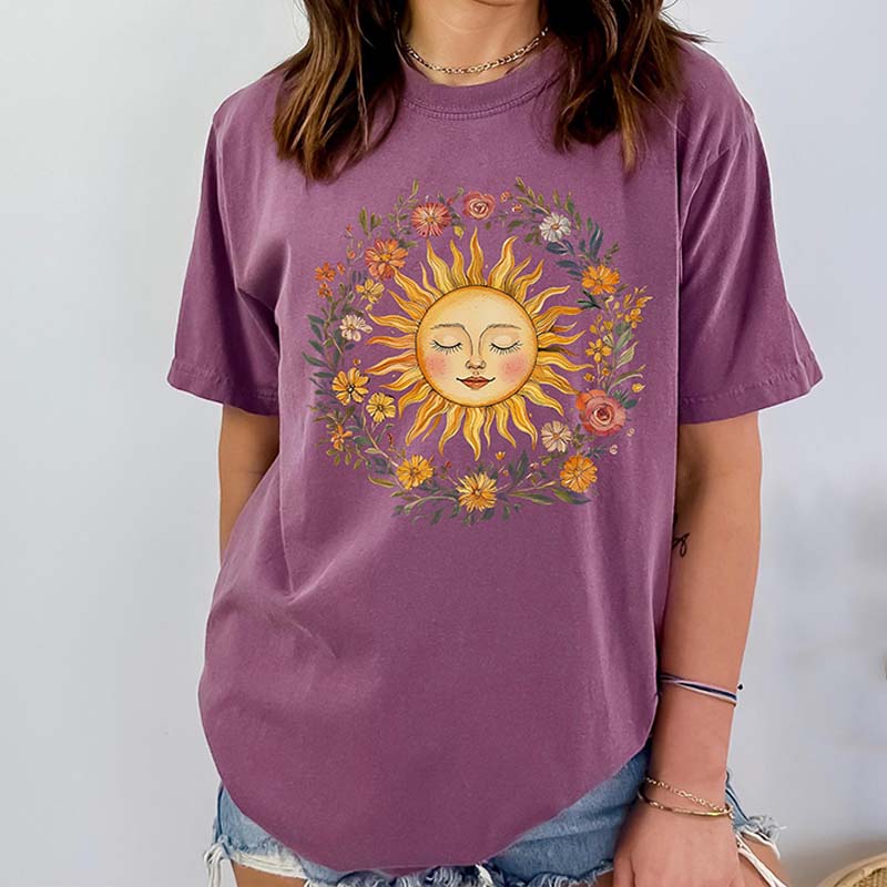 Boho Spiritual Sun Bohemian T-Shirt