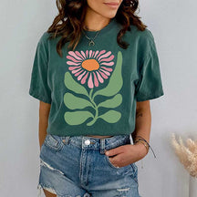 Boho Wildflowers Floral Nature Summer T-Shirt