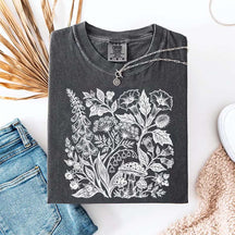 Retro Poisonous Plants Dark Academia Botanical T-Shirt